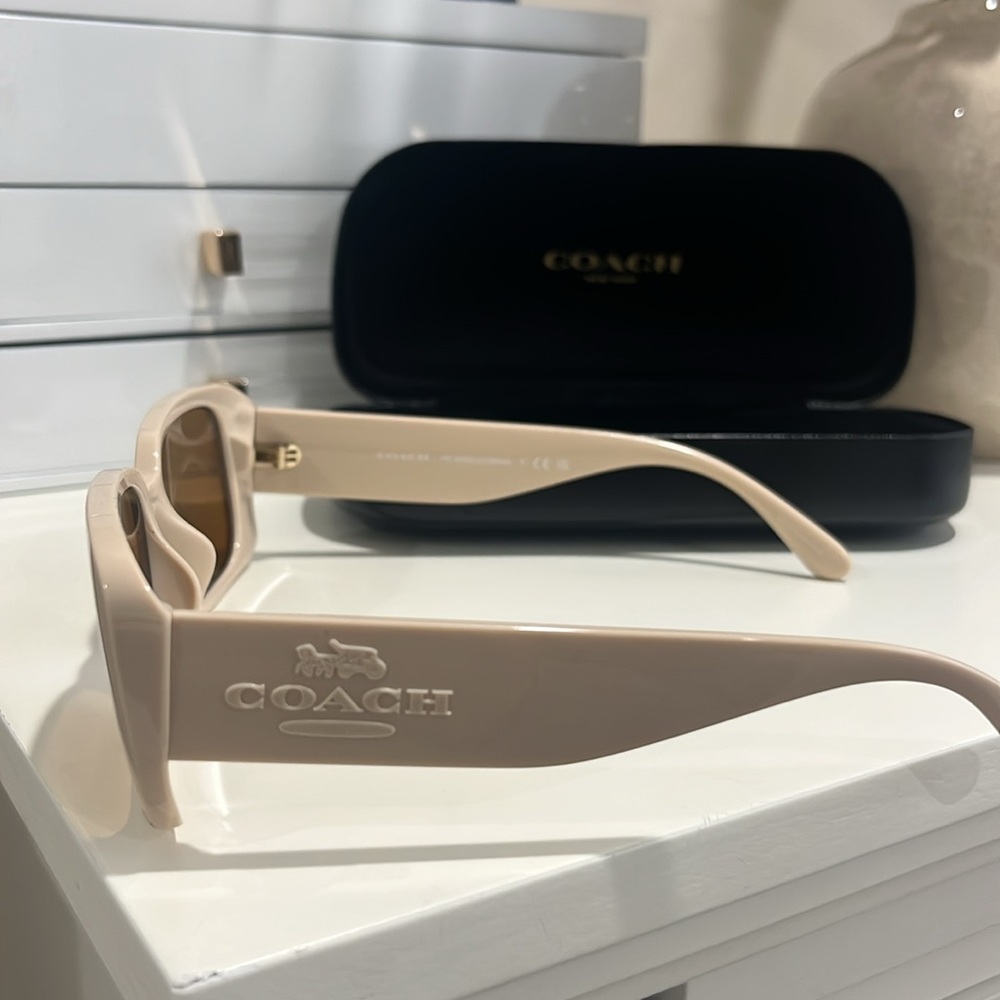 Coach Narrow Rectangle Sunglasses - image 3
